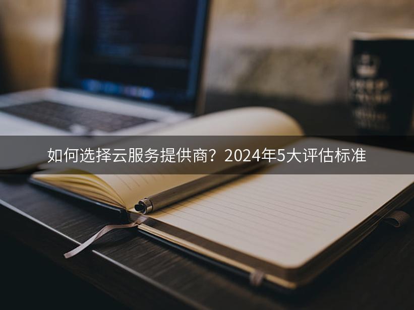 如何选择云服务提供商？2024年5大评估标准